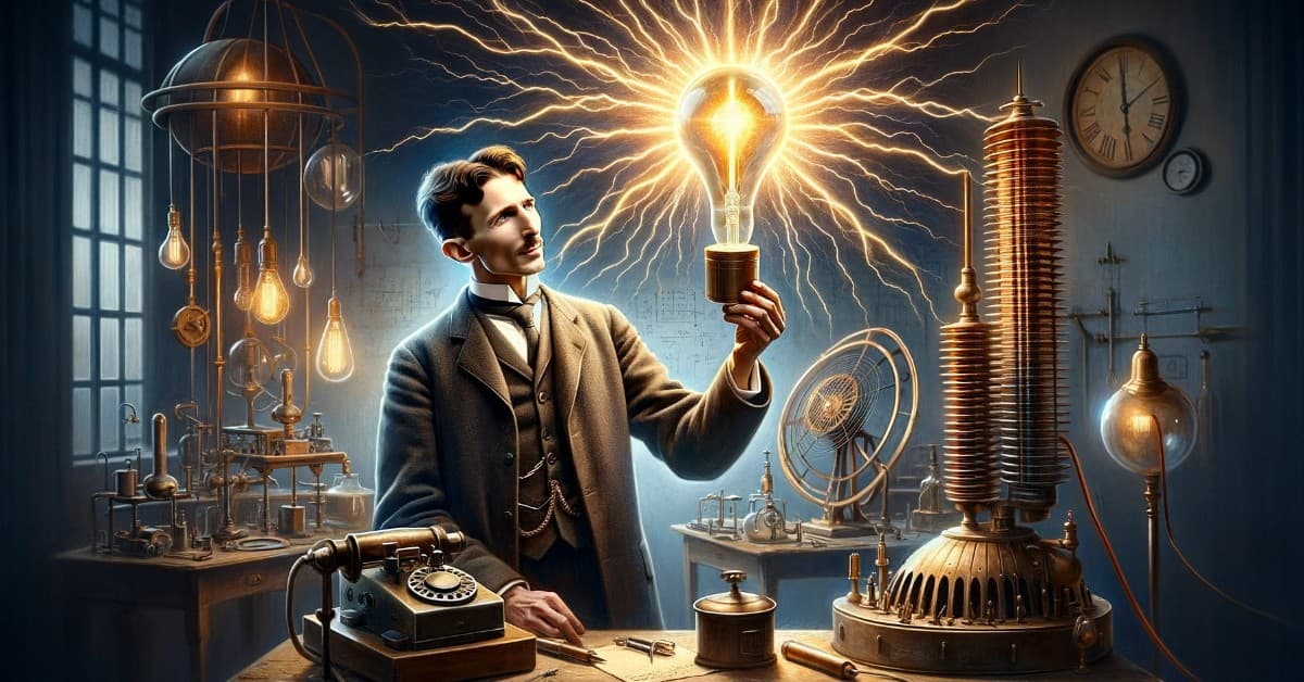 Tesla demonstrating scalar energy